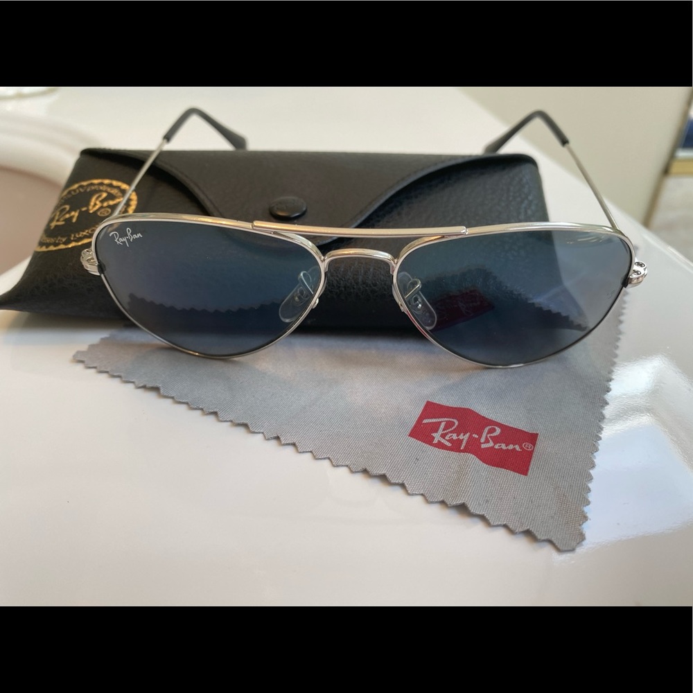 Ray-Ban Small Blue Aviator Sunglasses